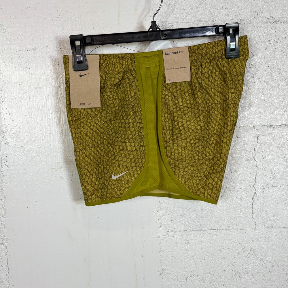 Nike Kids Dri-FIT All Over Print Tempo Shorts  Moss/Reflective Silver large